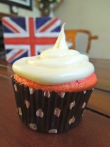 Strawberry Cupcakes w/ White Chocolate Cream Cheese Butter Cream
