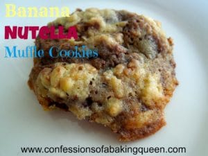 banana nutella cookies