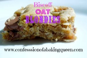 Biscoff Oat Blondies