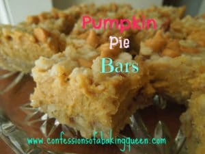 Pumpkin Pie Bars