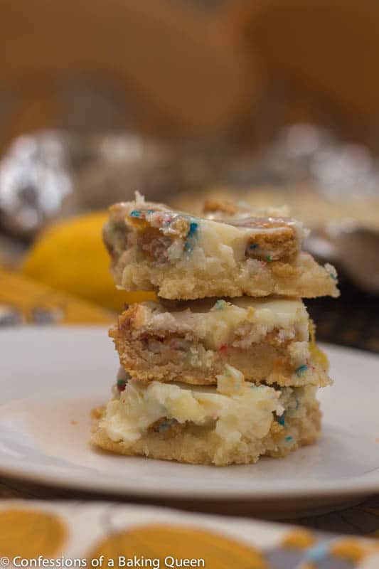 Creamy Lemon Cake Bars