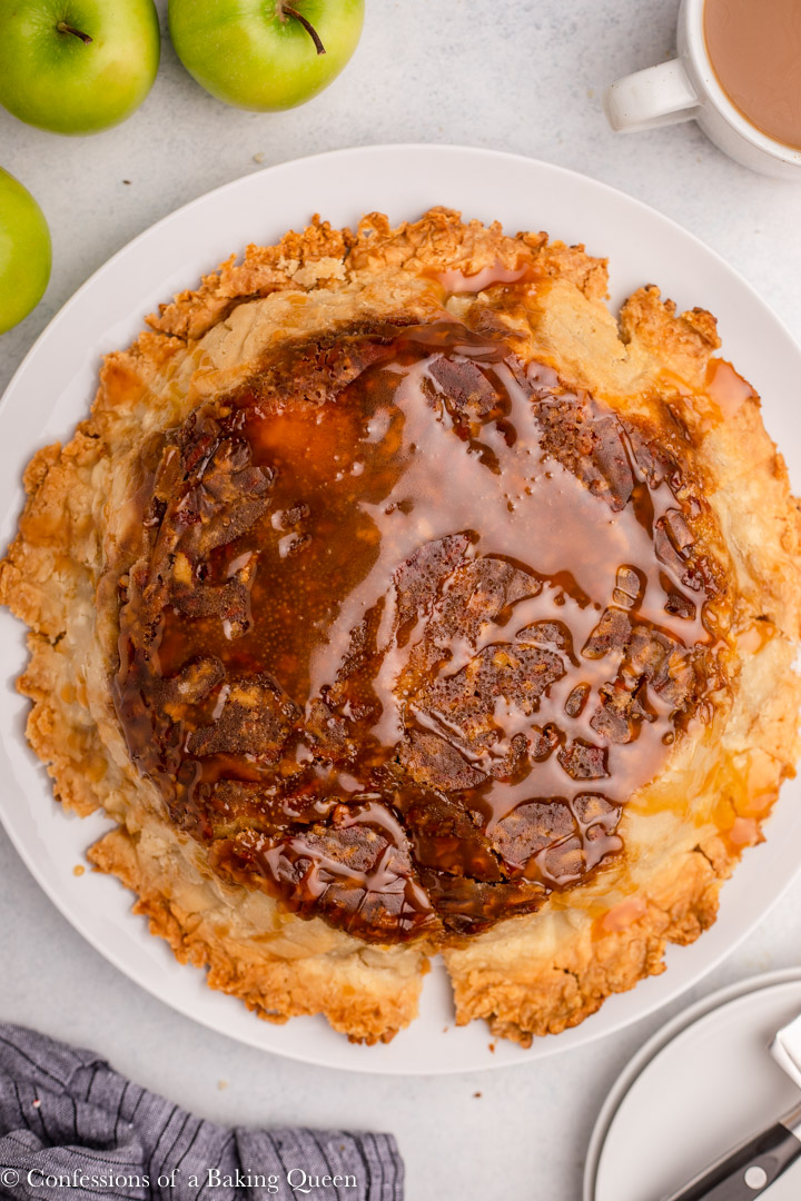 Salted Caramel Upside Down Apple Pie Confessions of a Baking Queen
