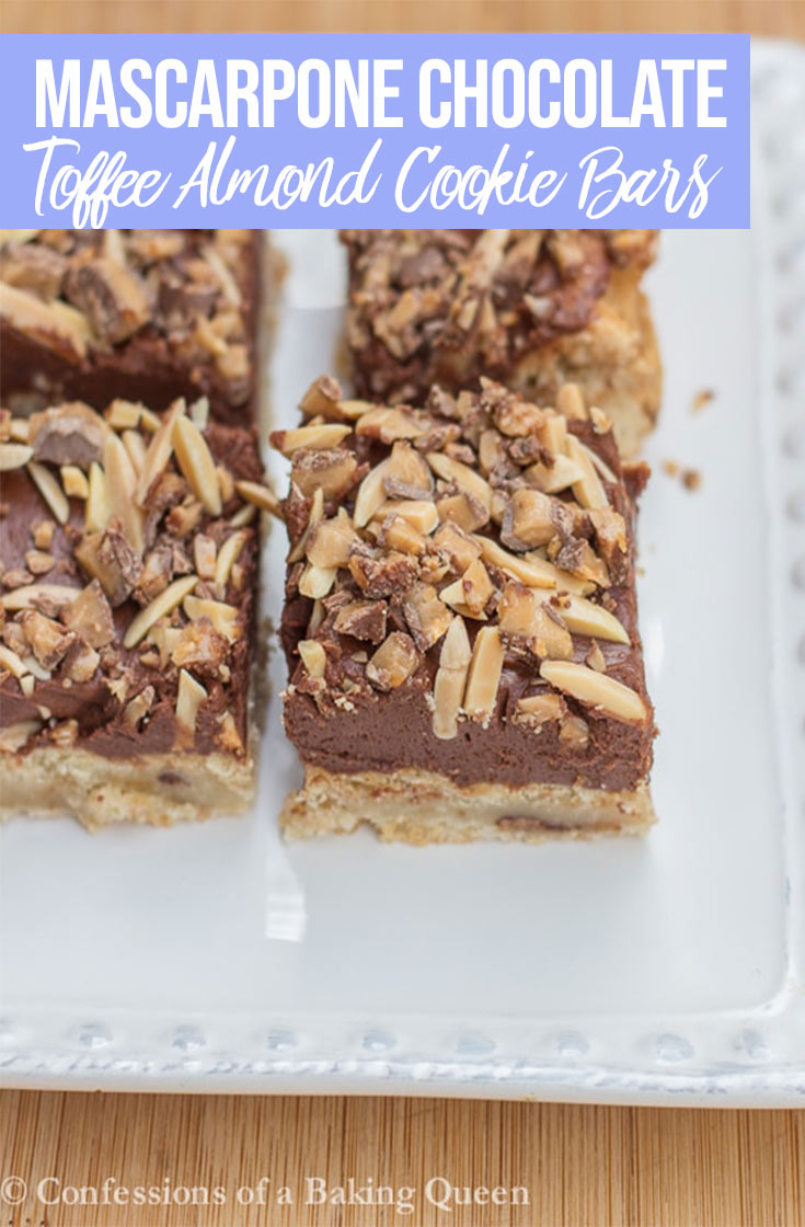 Mascarpone Chocolate Toffee Bars Confessions of a Baking Queen