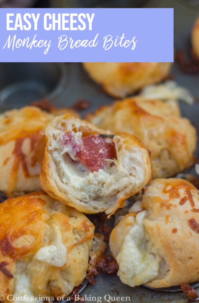 Cheesy Garlic Monkey Bread Bites Confessions of a Baking Queen