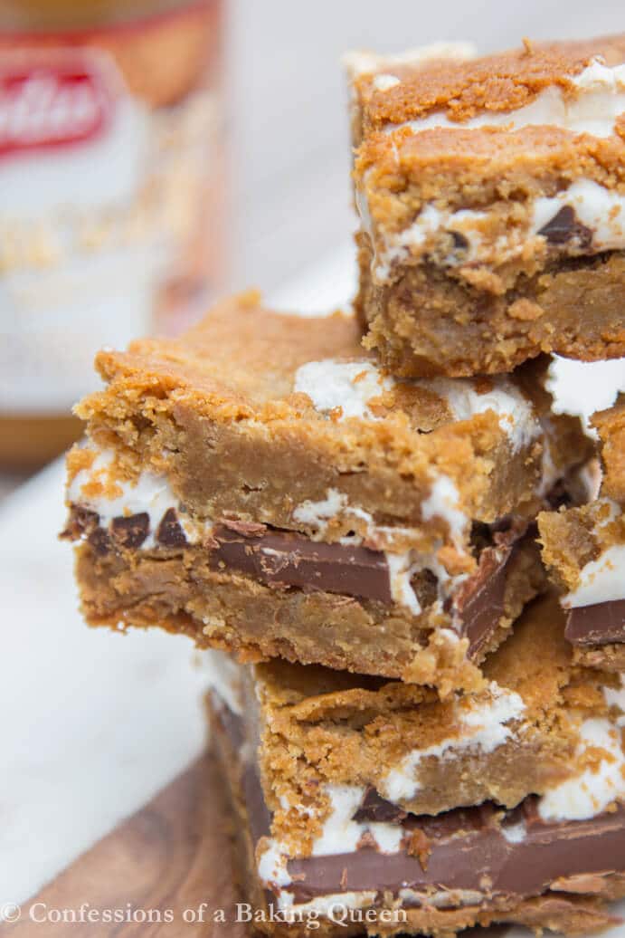 Cookie Butter Smore's Bars Recipe I Confessions of a Baking Queen