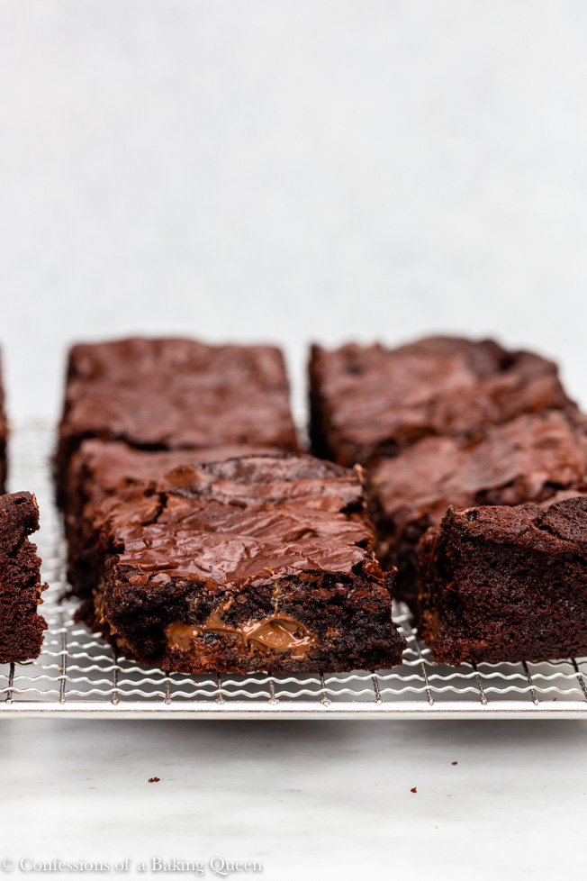 Thick and Chewy Brownies made with Cocoa Powder CBQ Bakes