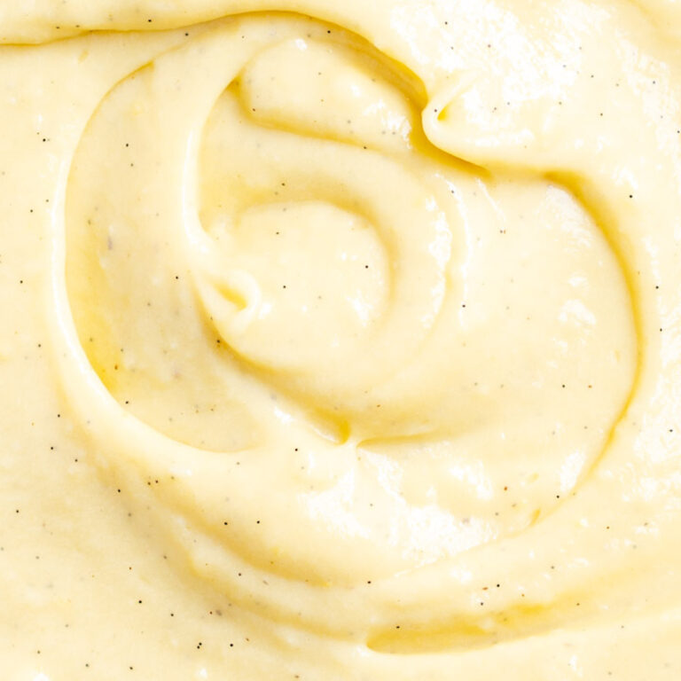 close up of pastry cream