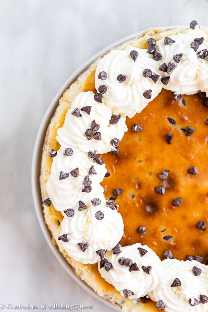 Chocolate Chip Cheesecake Step by Step Photos Confessions Of A Baking 