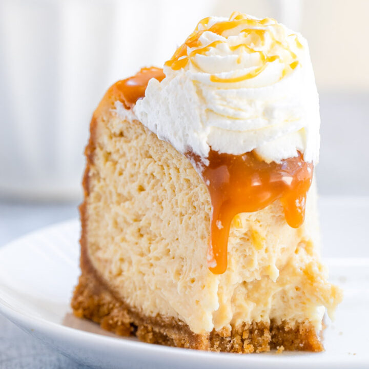 Salted Caramel Cheesecake {Photo Steps} Confessions of a Baking Queen