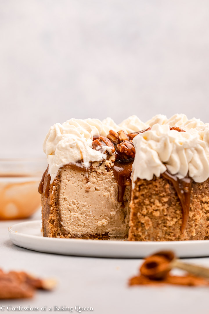 Pecan Pie Cheesecake with StepbyStep Photos Confessions of a Baking