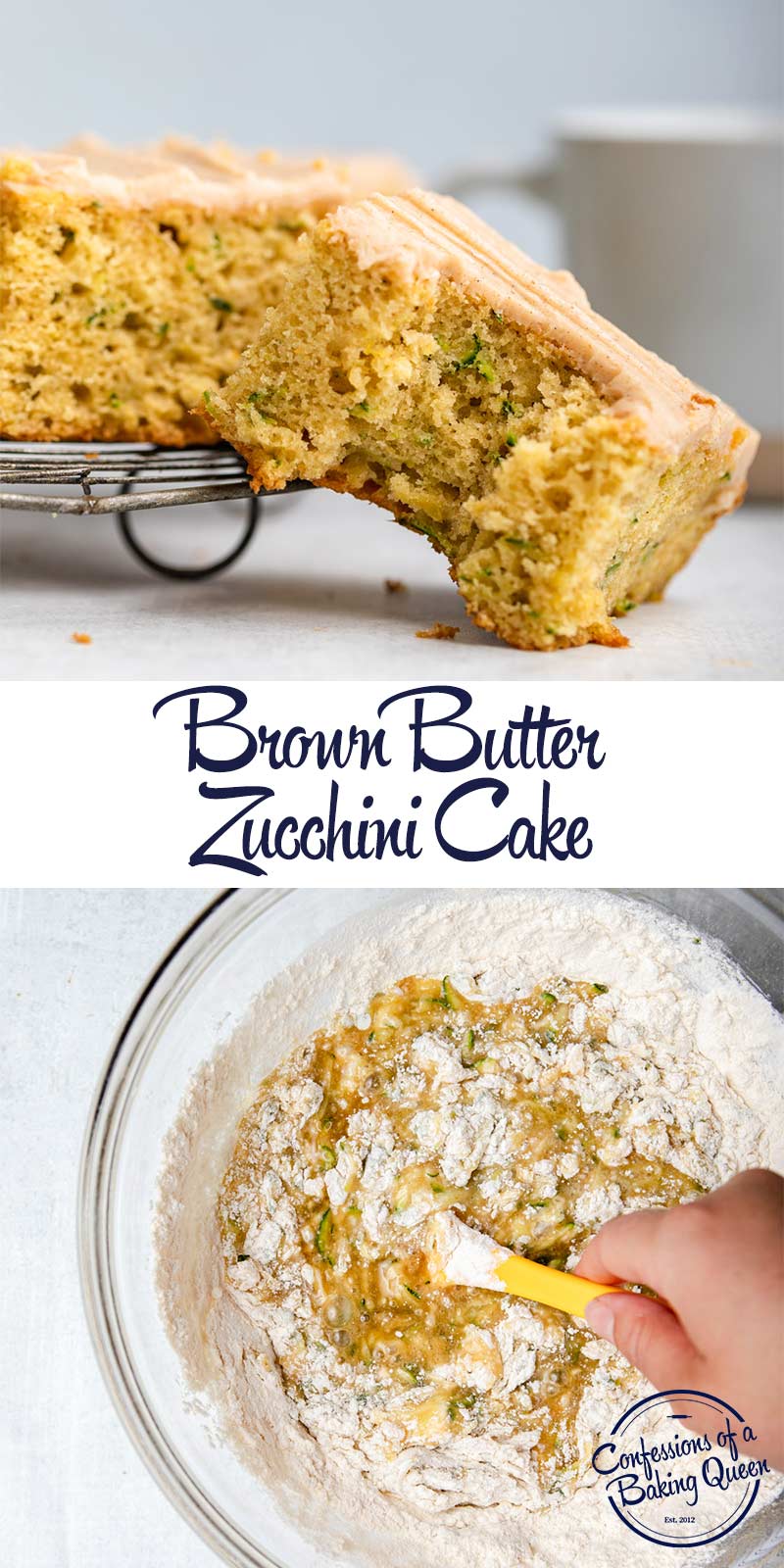 Brown Butter Zucchini Cake Confessions of a Baking Queen