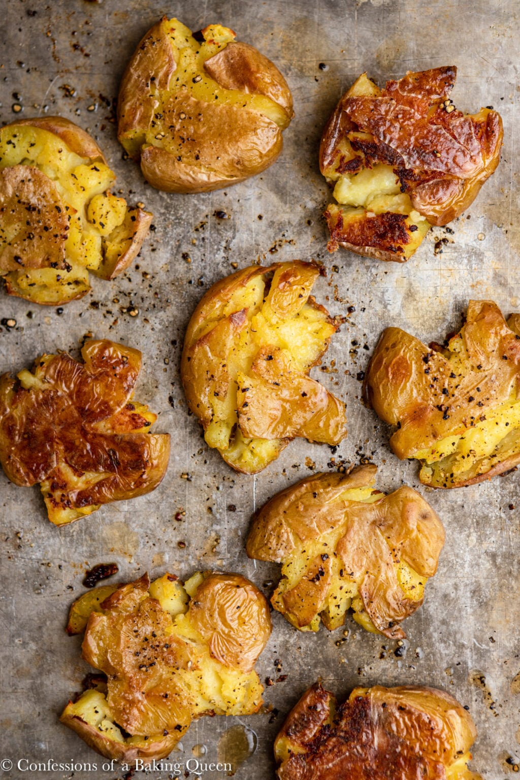 Salt and Vinegar Smashed Potatoes Confessions of a Baking Queen