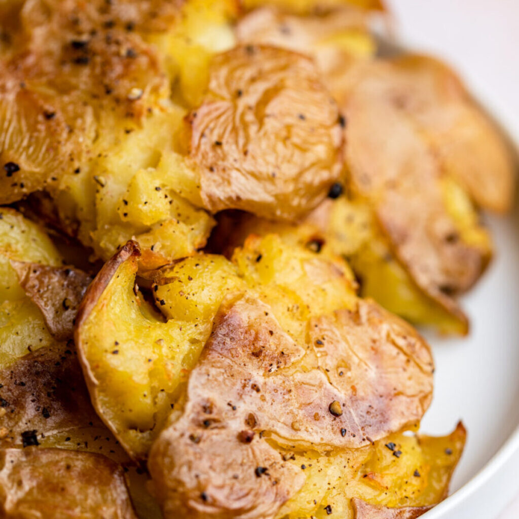 Salt and Vinegar Smashed Potatoes Confessions of a Baking Queen