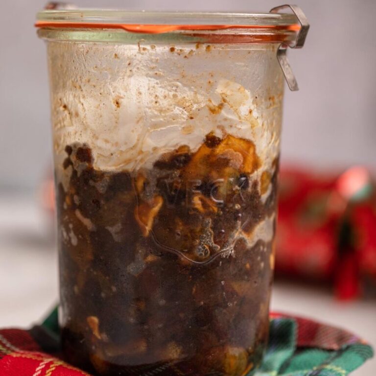 jars of mincemeat on a marble surface