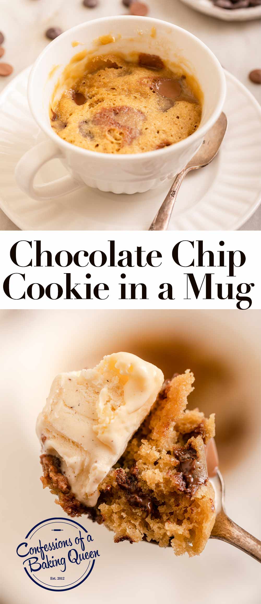 Chocolate Chip Cookie In a Mug Confessions of a Baking Queen