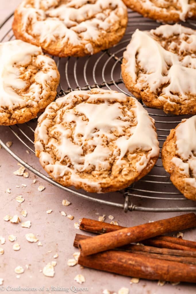 Soft And Chewy Frosted Oatmeal Cookies Recipe Confessions of a Baking